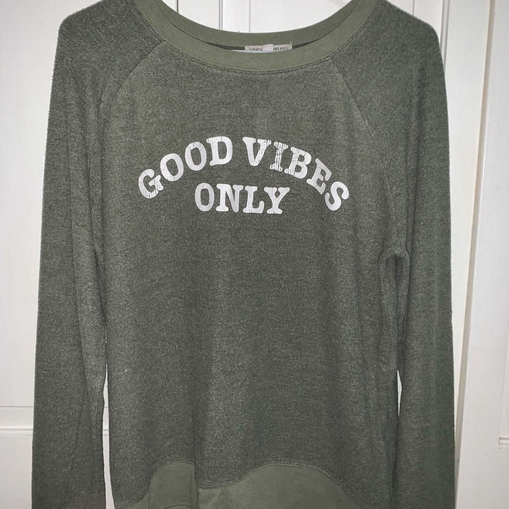 SOFT green sweatshirt